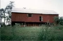 Old Red Wooden Barn